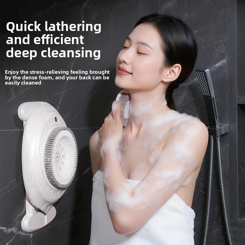 Adjustable Wall-Mounted Electric Bath Brush