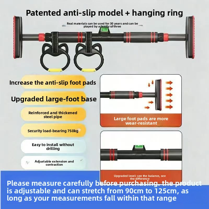 Adjustable Wall Mounted Pull Up Bar for Home Fitness