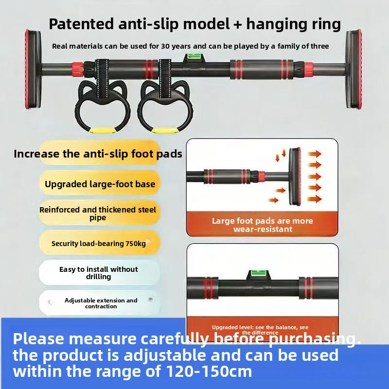 Adjustable Wall Mounted Pull Up Bar for Home Fitness