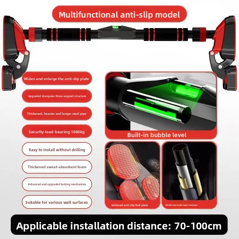 Adjustable Wall Mounted Pull Up Bar for Home Fitness