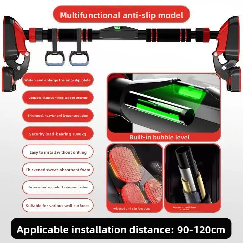 Adjustable Wall Mounted Pull Up Bar for Home Fitness