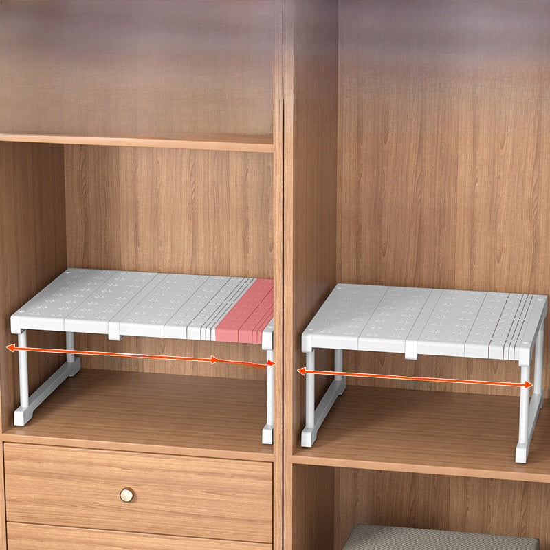 Adjustable wardrobe cabinets without the need for drilling
