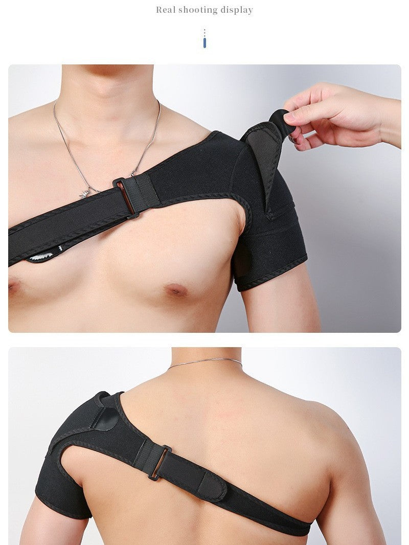Adjustable warm shoulder guard