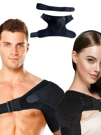 Adjustable warm shoulder guard