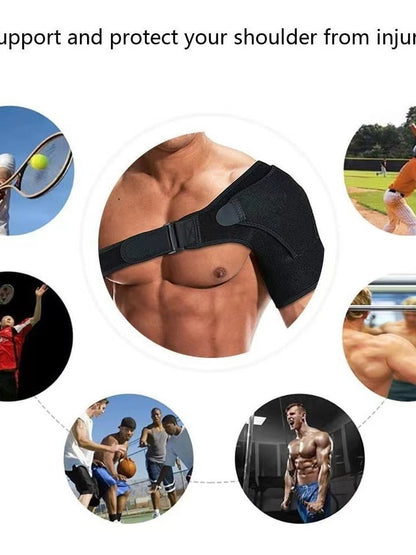 Adjustable warm shoulder guard