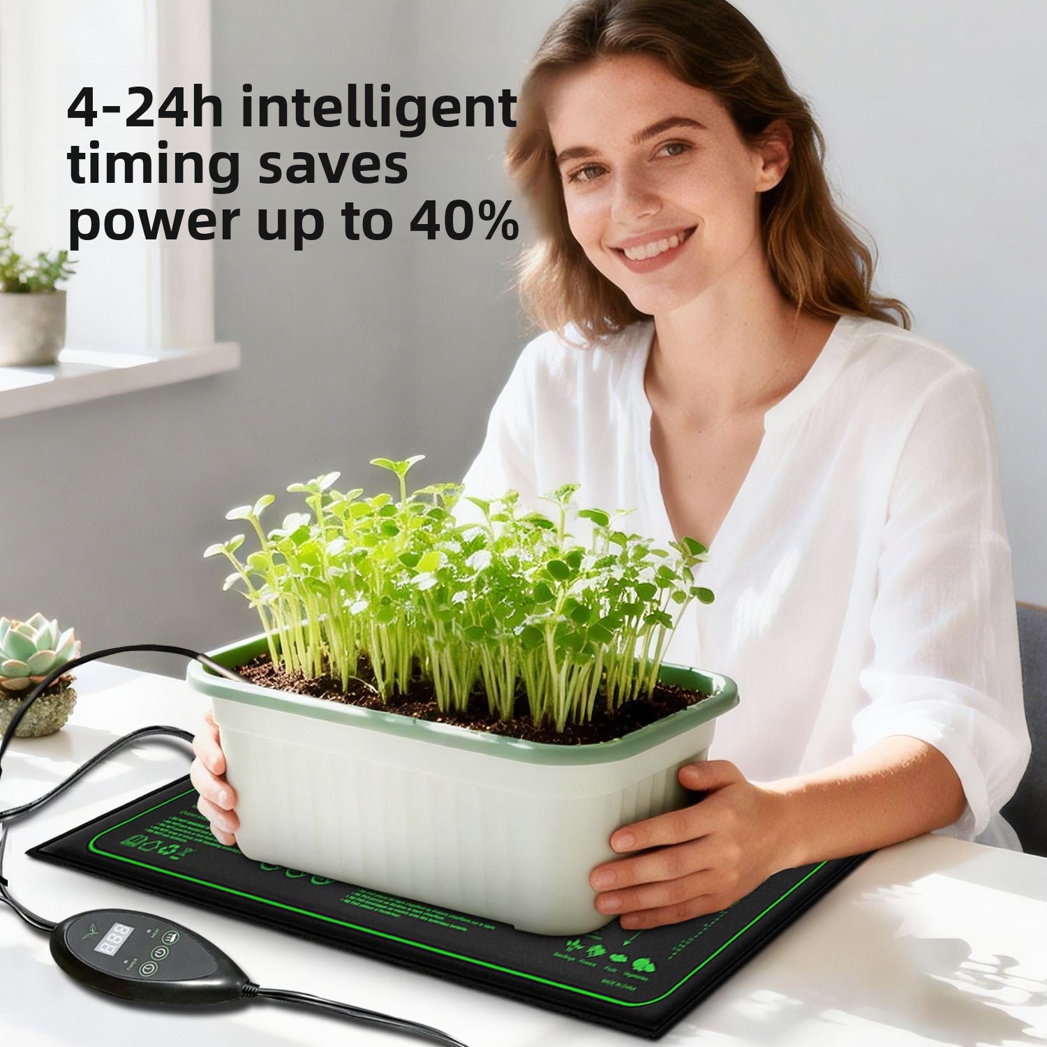 Adjustable Waterproof Heating Pad for Plants and Reptiles