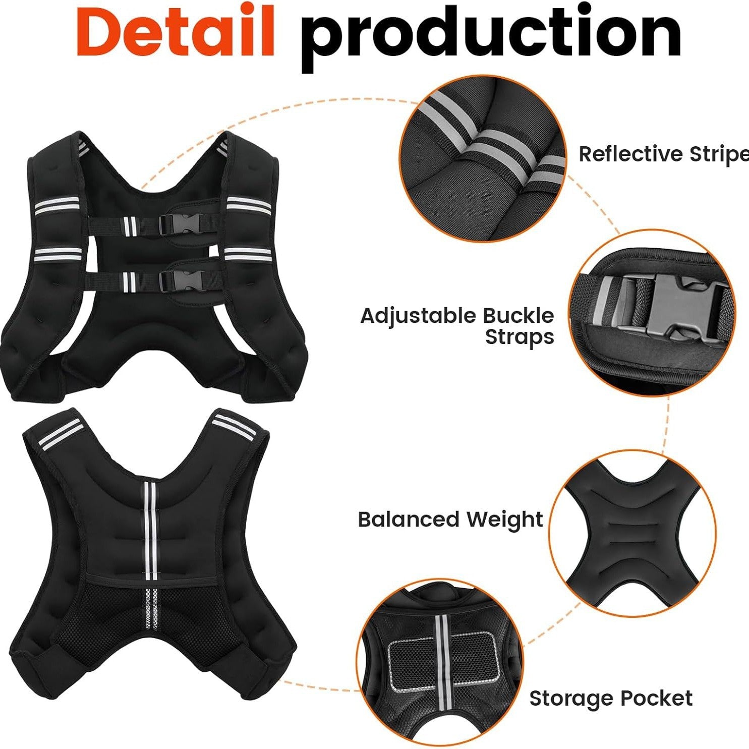 Adjustable Weighted Fitness Vest