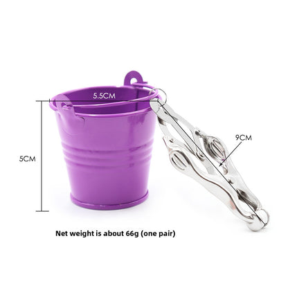Adjustable Weighted Nipple Clamps with Buckets