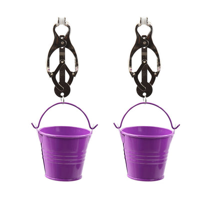 Adjustable Weighted Nipple Clamps with Buckets