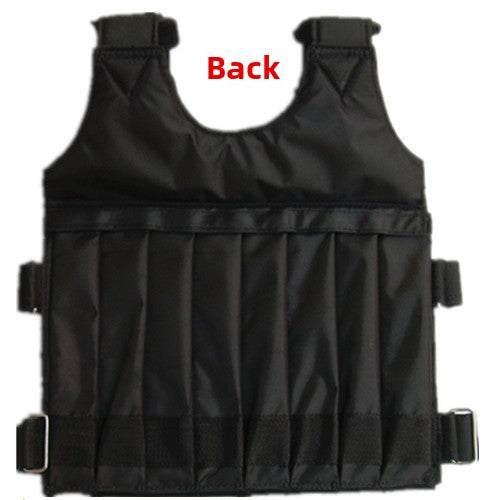 Adjustable Weighted Training Vest with Shoulder Pads