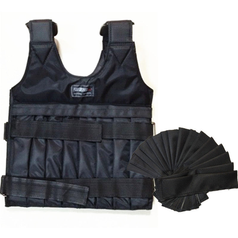 Adjustable Weighted Training Vest with Shoulder Pads