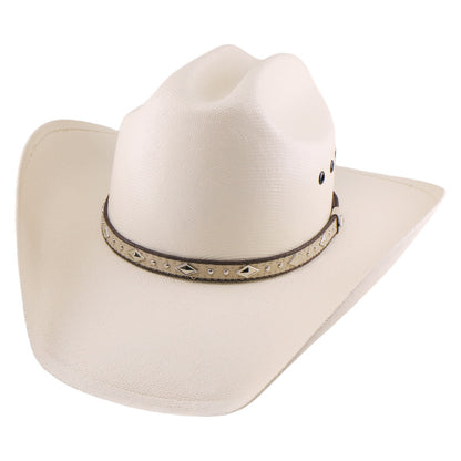 Adjustable Wide Brim Straw Cowboy Hat