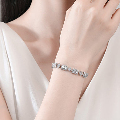 Adjustable Women's Geometric Zircon Bracelet