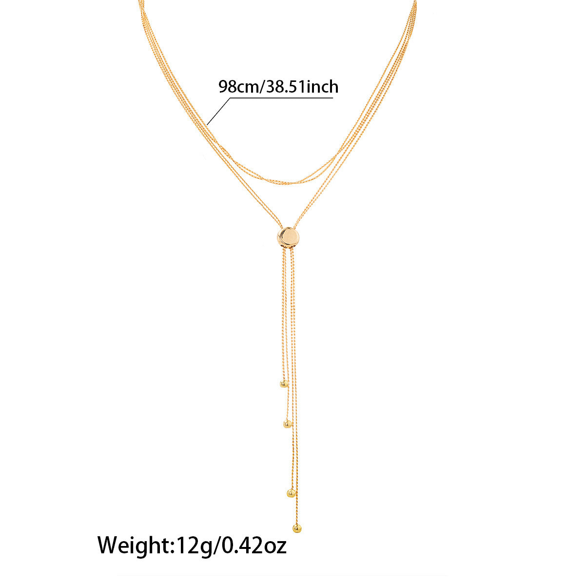 Adjustable women's necklace