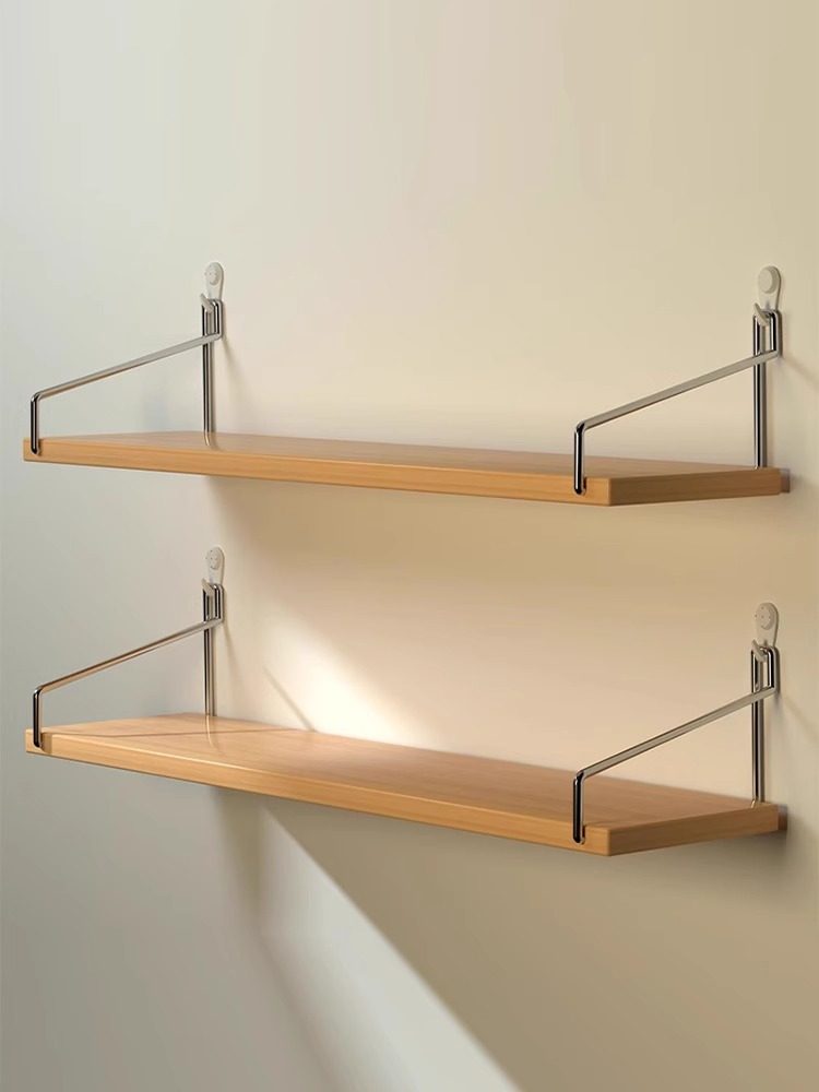 Adjustable Wood Wall Mounted Shelf