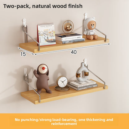 Adjustable Wood Wall Mounted Shelf