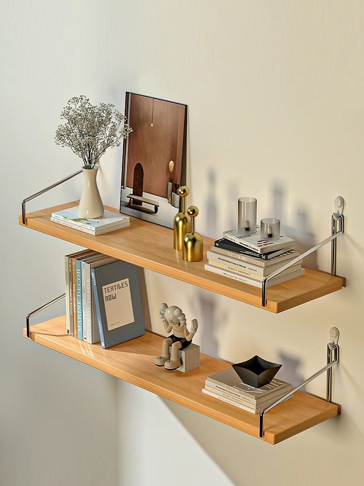 Adjustable Wood Wall Mounted Shelf