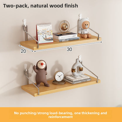 Adjustable Wood Wall Mounted Shelf