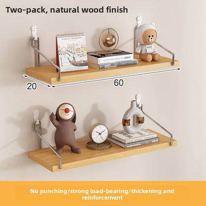 Adjustable Wood Wall Mounted Shelf