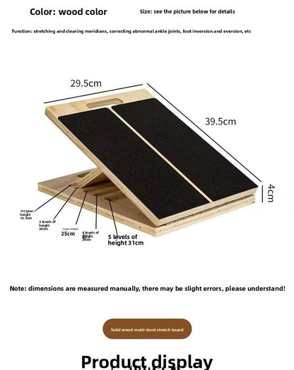 Adjustable Wooden Balance Board for Stretching