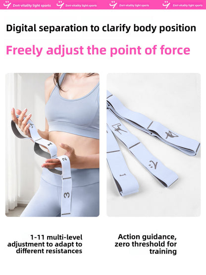 Adjustable Yoga Resistance Band for Strength Training and Stretching
