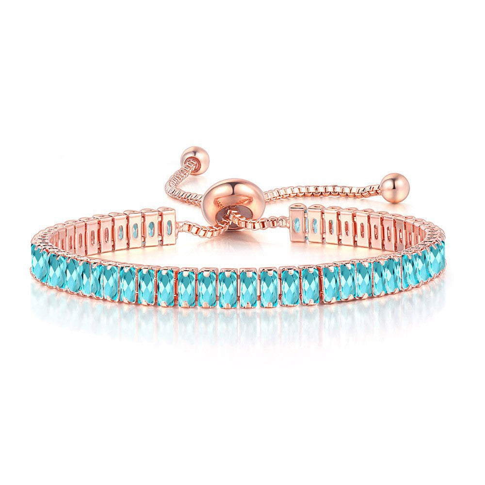 Adjustable Zircon Crystal Bracelet