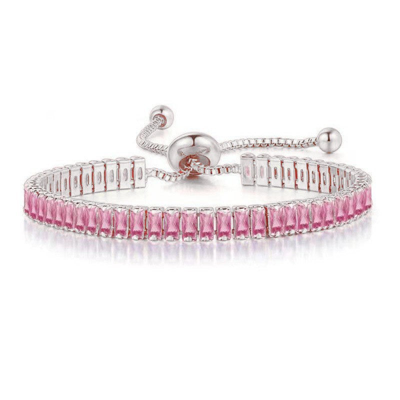 Adjustable Zircon Crystal Bracelet