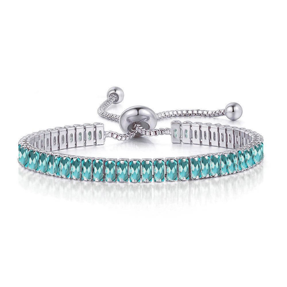 Adjustable Zircon Crystal Bracelet