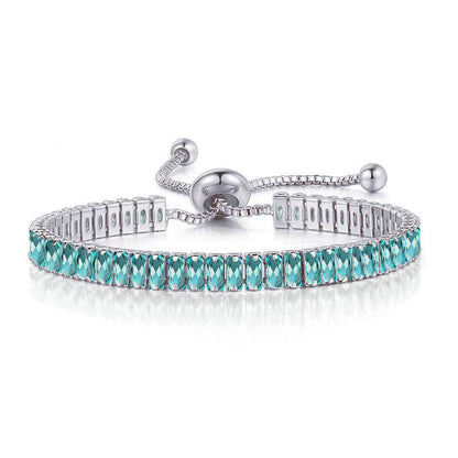 Adjustable Zircon Crystal Bracelet