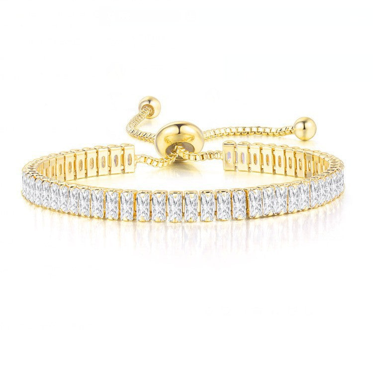 Adjustable Zircon Crystal Bracelet