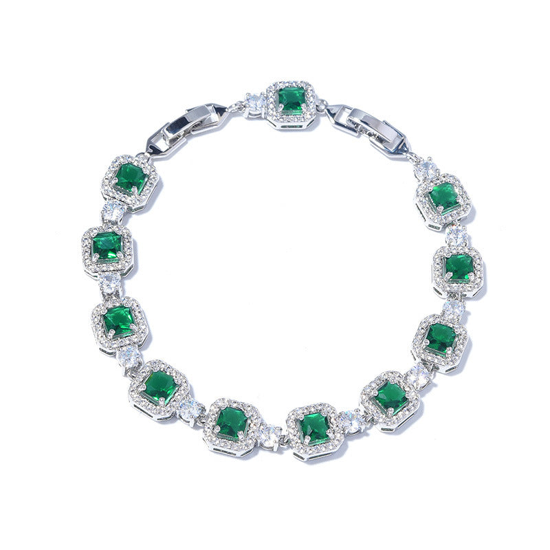 Adjustable Zircon Gemstone Bracelet