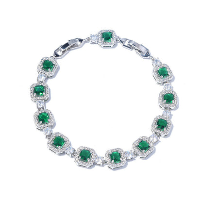 Adjustable Zircon Gemstone Bracelet