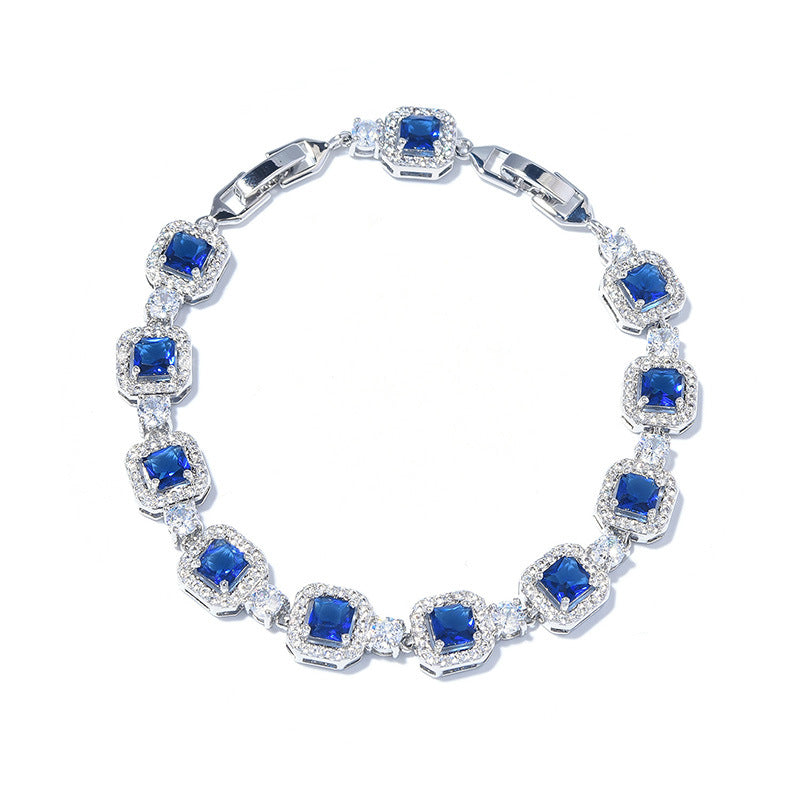 Adjustable Zircon Gemstone Bracelet
