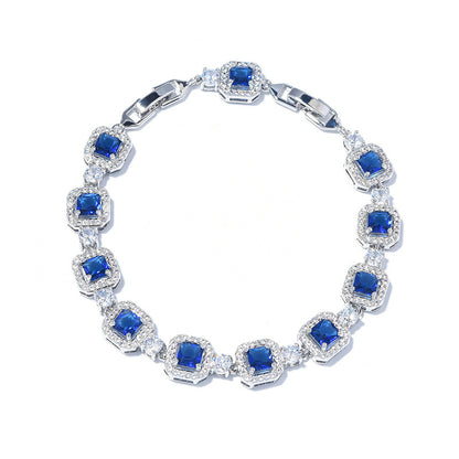 Adjustable Zircon Gemstone Bracelet