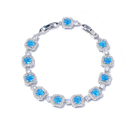 Adjustable Zircon Gemstone Bracelet