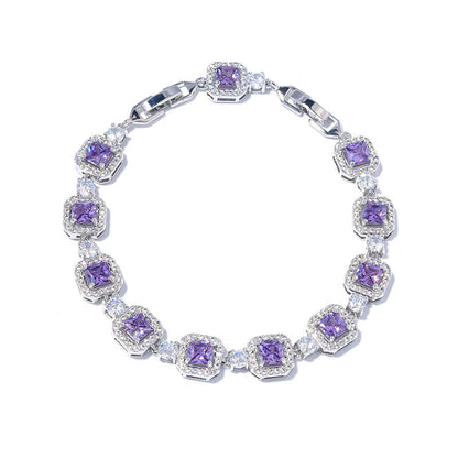 Adjustable Zircon Gemstone Bracelet