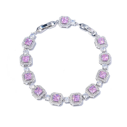 Adjustable Zircon Gemstone Bracelet