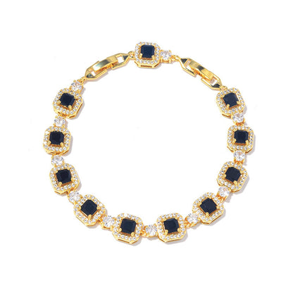 Adjustable Zircon Gemstone Bracelet