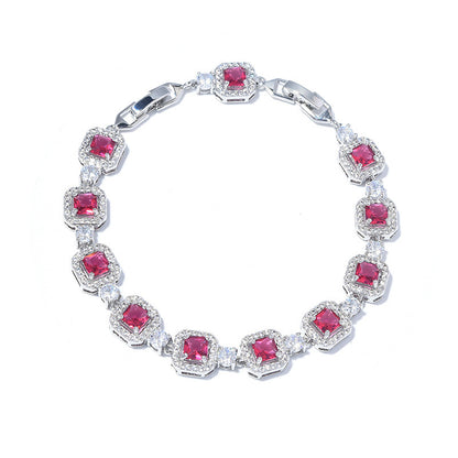 Adjustable Zircon Gemstone Bracelet