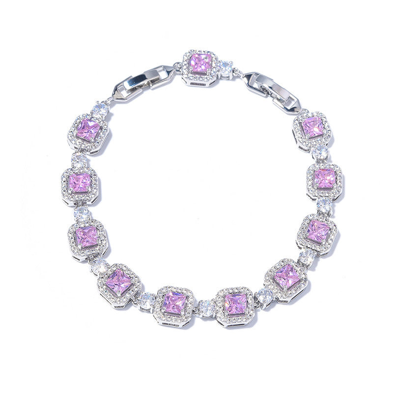 Adjustable Zircon Gemstone Bracelet