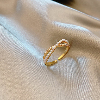 Adjustable Zircon Heart Ring
