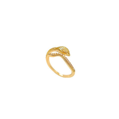 Adjustable Zircon Heart Ring
