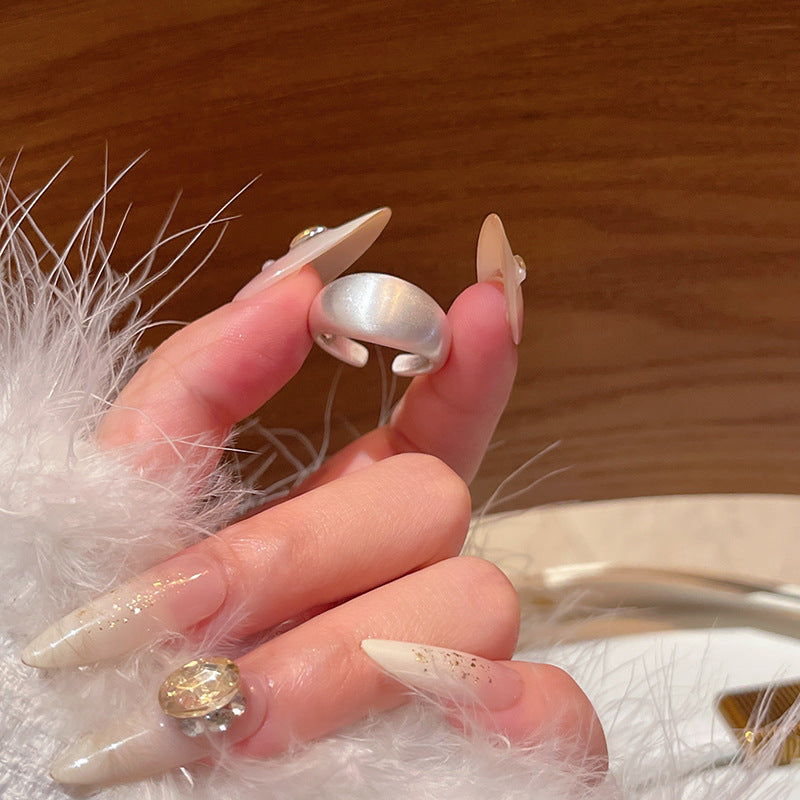 Adjustable Zircon Heart Ring