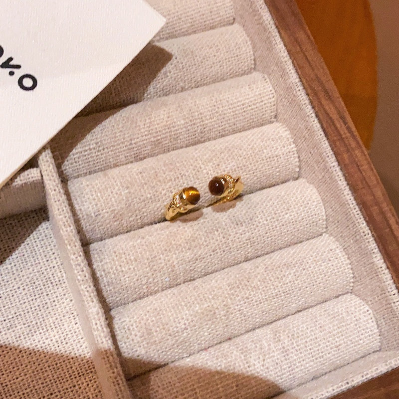 Adjustable Zircon Heart Ring