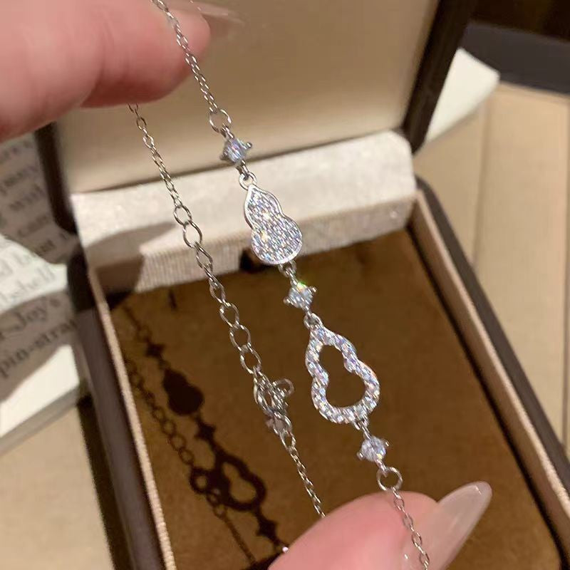 Adjustable Zircon Snowflake Bracelet
