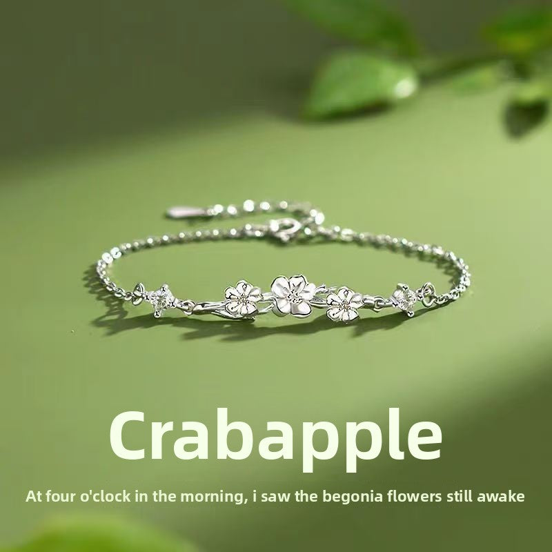 Adjustable Zircon Snowflake Bracelet