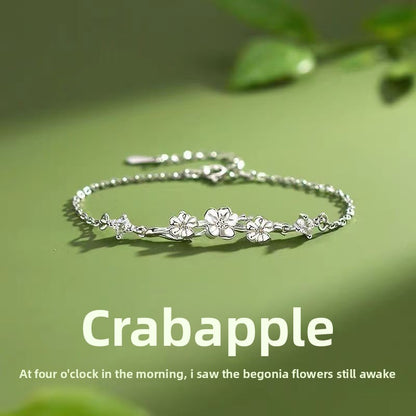 Adjustable Zircon Snowflake Bracelet