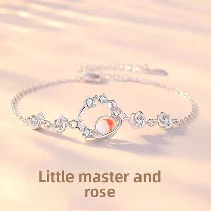 Adjustable Zircon Snowflake Bracelet