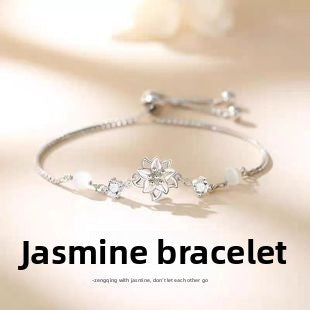 Adjustable Zircon Snowflake Bracelet