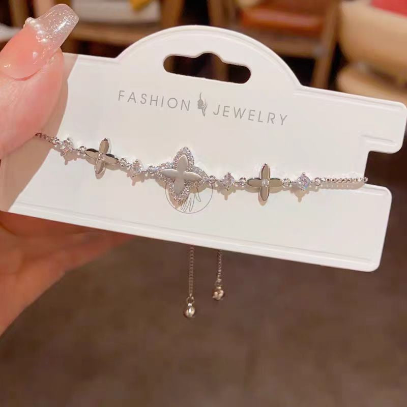 Adjustable Zircon Snowflake Bracelet